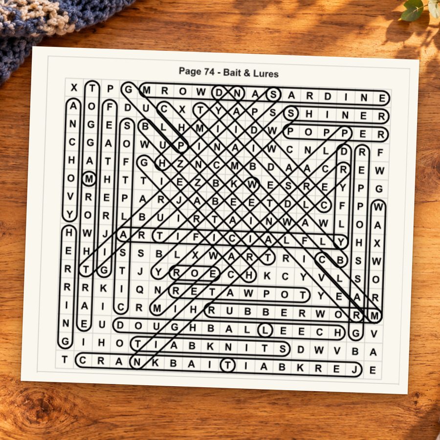 An enlarged marked solution grid from the printed answer key.
