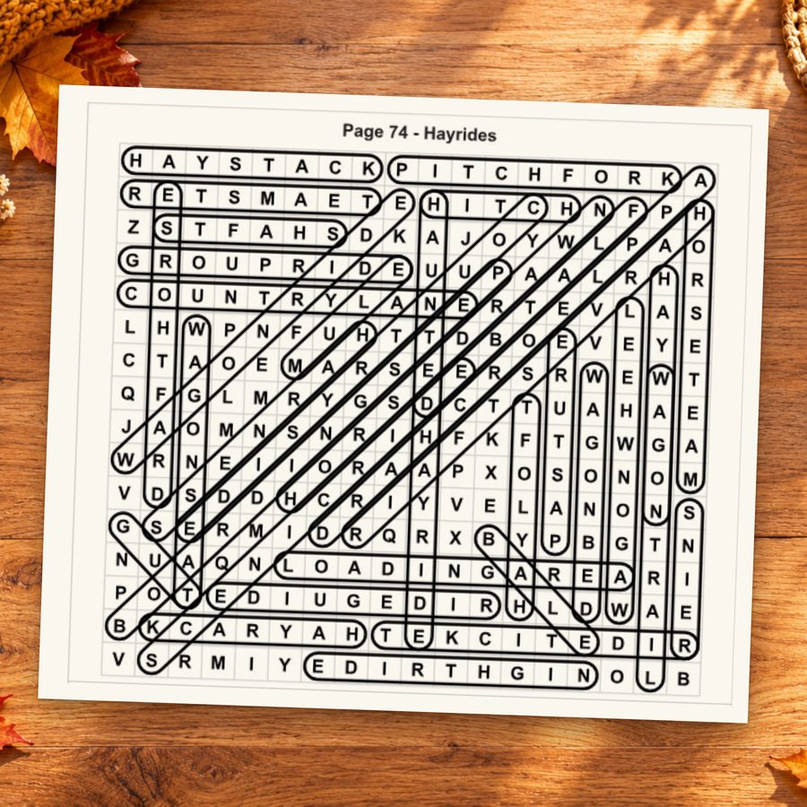 An enlarged marked solution grid from the printed answer key.